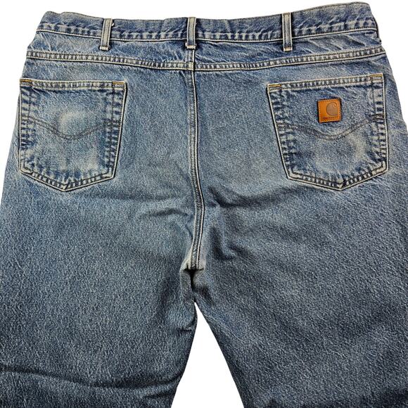 Carhartt Jeans 42x30 (41x29) B17 Relaxed Heavyweight Denim Stonewash Work Pant - Picture 7 of 16
